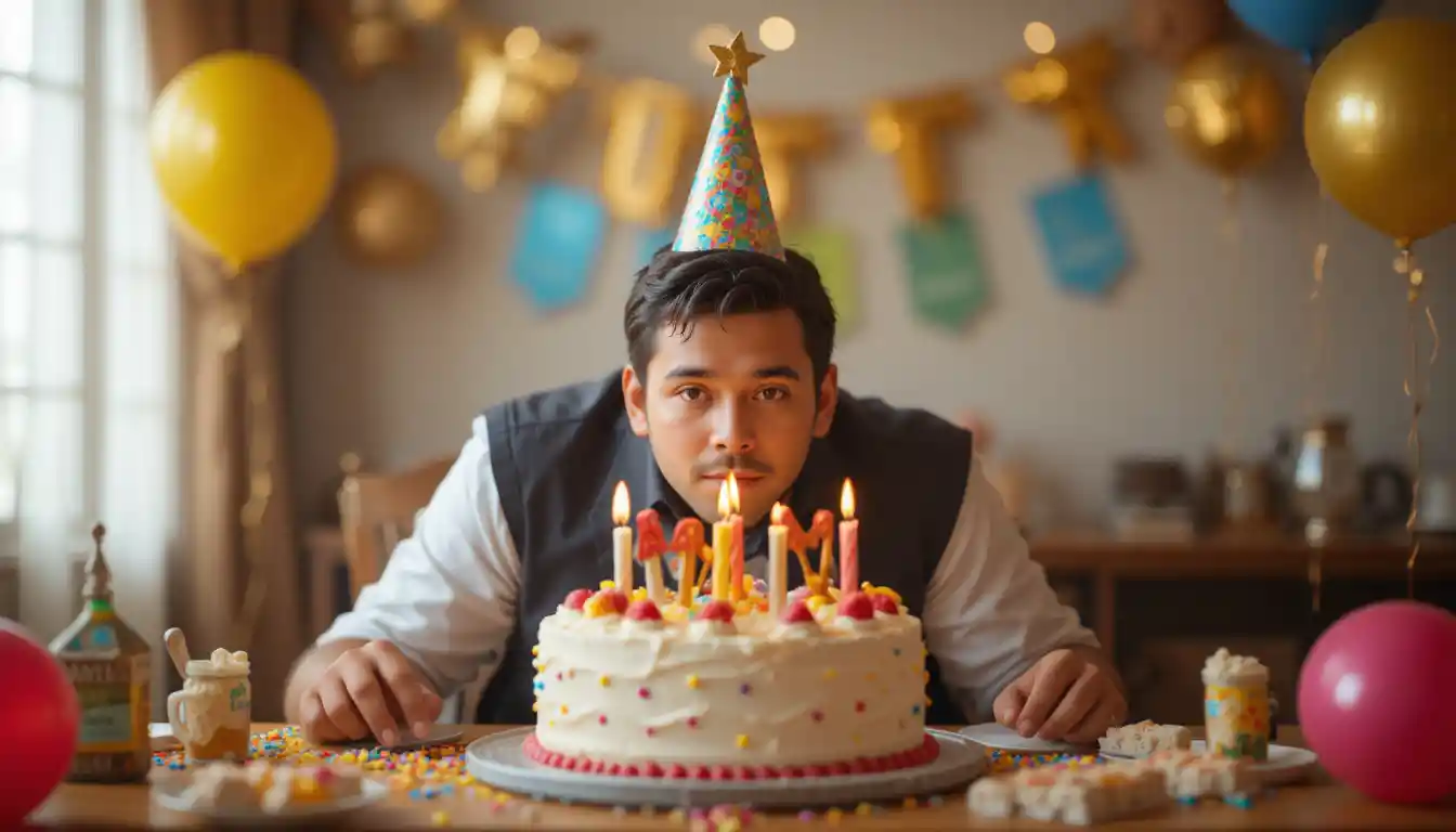 Foto en el cumpleaños de un niño