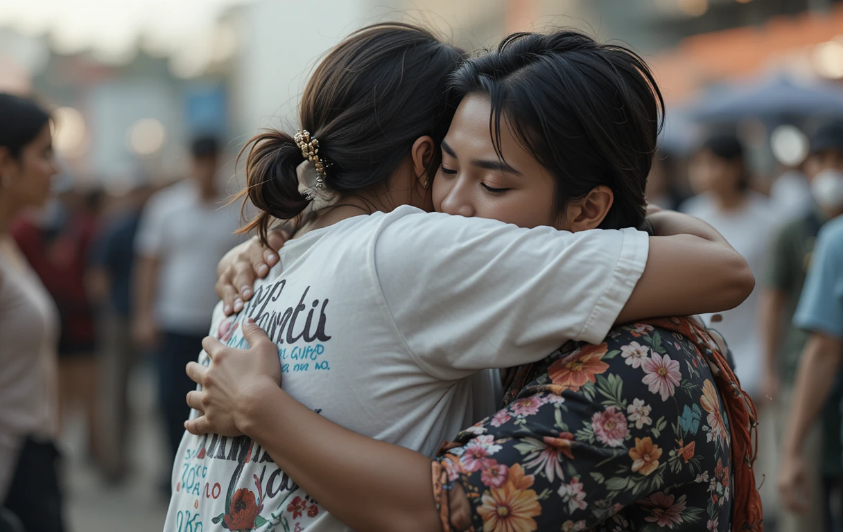 imagen que representa el cariño y el abrazo